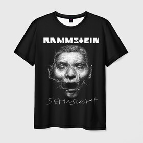 Мужская футболка 3D с принтом Rammstein в Курске, 100% полиэфир | прямой крой, круглый вырез горловины, длина до линии бедер | du hast | heavy | herzeleid | metal | mutter | rammstein | reise | rosenrot | sehnsucht | till lindemann | группа | метал | рамштайн | рок | тилль линдеманн | хард