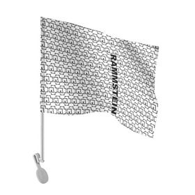 Флаг для автомобиля с принтом RAMMSTEIN в Курске, 100% полиэстер | Размер: 30*21 см | metallica | music | rammstein | rock | металл | металлика | музыка | раммштайн | рок | рок группа