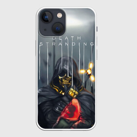 Чехол для iPhone 13 mini с принтом Death Stranding (НА СПИНЕ) в Курске,  |  | cliff | deadman | death stranding | fragile | hideo kojima | mads mikkelsen | norman reedus | sam | дельторо | дэдмен | коджима | кодзима | мадс миккельсен | норман ридус | сэм | хидео