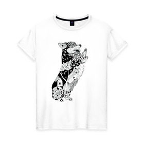 Женская футболка хлопок с принтом Корги Зенарт в Курске, 100% хлопок | прямой крой, круглый вырез горловины, длина до линии бедер, слегка спущенное плечо | Тематика изображения на принте: вельш корги | корги | пемброк | собака