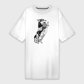 Платье-футболка хлопок с принтом Корги Зенарт в Курске,  |  | Тематика изображения на принте: вельш корги | корги | пемброк | собака