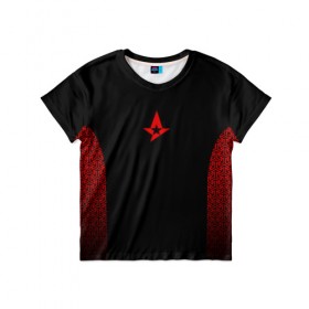 Детская футболка 3D с принтом Astralis uniform 2019 в Курске, 100% гипоаллергенный полиэфир | прямой крой, круглый вырез горловины, длина до линии бедер, чуть спущенное плечо, ткань немного тянется | astralis | astralis 2017 | astralis 2019 | astralis cs | astralis uniform | astralis кс го | cs | csgo | кс | кс го | ксго