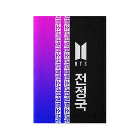 Обложка для паспорта матовая кожа с принтом BTS (Jeon Jungkook) в Курске, натуральная матовая кожа | размер 19,3 х 13,7 см; прозрачные пластиковые крепления | bts | k pop | pop | бтс | к поп | любовь | поп