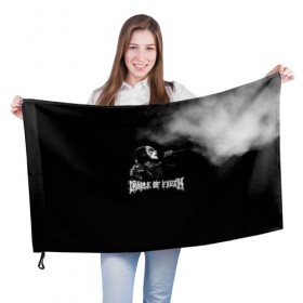 Флаг 3D с принтом Cradle of Filth в Курске, 100% полиэстер | плотность ткани — 95 г/м2, размер — 67 х 109 см. Принт наносится с одной стороны | 