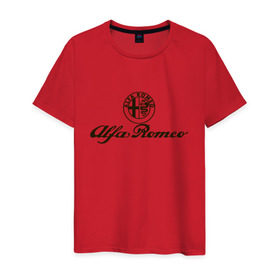 Мужская футболка хлопок с принтом alfa romeo formula1 в Курске, 100% хлопок | прямой крой, круглый вырез горловины, длина до линии бедер, слегка спущенное плечо. | alfa romeo | f1 | formula1