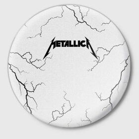 Значок с принтом METALLICA в Курске,  металл | круглая форма, металлическая застежка в виде булавки | matters metallica | music | nothing else | rock | trash metal | группа | музыка | музыканты | рок | трэш металл