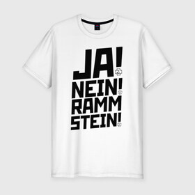 Мужская футболка премиум с принтом RAMMSTEIN в Курске, 92% хлопок, 8% лайкра | приталенный силуэт, круглый вырез ворота, длина до линии бедра, короткий рукав | du hast | mein herz | rammstein | rammstein rock | ramstein | группа rammstein | концерт рамштайн | рамштайн | рамштайн дойчланд | тилль линдеманн | у хаст