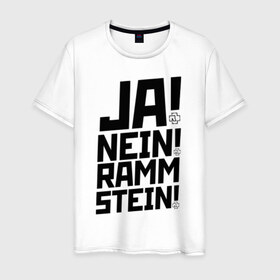 Мужская футболка хлопок с принтом RAMMSTEIN в Курске, 100% хлопок | прямой крой, круглый вырез горловины, длина до линии бедер, слегка спущенное плечо. | du hast | mein herz | rammstein | rammstein rock | ramstein | группа rammstein | концерт рамштайн | рамштайн | рамштайн дойчланд | тилль линдеманн | у хаст