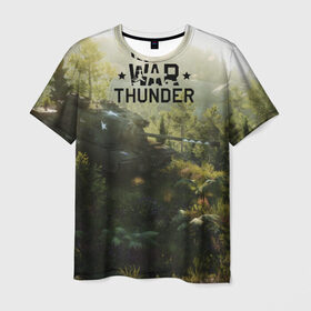 Мужская футболка 3D с принтом Гром войны в Курске, 100% полиэфир | прямой крой, круглый вырез горловины, длина до линии бедер | war thunder | war thunder 2019 | war thunder лучшие | war thunder самолеты | war thunder танки | вар тандер | гром войны | игра war thunder | купить футболку war thunder | футболки war thunder