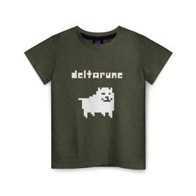 Детская футболка хлопок с принтом DELTARUNE в Курске, 100% хлопок | круглый вырез горловины, полуприлегающий силуэт, длина до линии бедер | delta r | delta rune | deltarune | deltarune 2 | deltarune сердце | дельта | дельта руна | дельтаран.