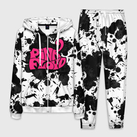 Мужской костюм 3D с принтом PINK FLOYD в Курске, 100% полиэстер | Манжеты и пояс оформлены тканевой резинкой, двухслойный капюшон со шнурком для регулировки, карманы спереди | Тематика изображения на принте: pink floyd | pink floyd another | pink floyd logo. | pink floyd the wall | группа pink floyd | пинк флойд
