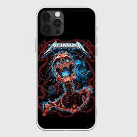 Чехол для iPhone 12 Pro Max с принтом Metallica в Курске, Силикон |  | metallica | rock | арт | гитара | кости | металл | металлика | музыка | рок | череп