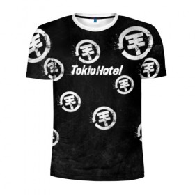 Мужская футболка 3D спортивная с принтом Tokio Hotel в Курске, 100% полиэстер с улучшенными характеристиками | приталенный силуэт, круглая горловина, широкие плечи, сужается к линии бедра | 
