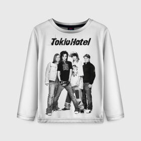 Детский лонгслив 3D с принтом Tokio Hotel в Курске, 100% полиэстер | длинные рукава, круглый вырез горловины, полуприлегающий силуэт
 | alternative rock | band | bill kaulitz | boys | german | hotel | music | pop rock | powerpop | synthpop | tokyo | tom ka | альтернативный рок | билл каулитц | георг листинг | группа | густав шефер | мальчики | музыка | немецкая | отель | пауэр поп