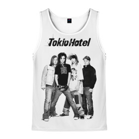 Мужская майка 3D с принтом Tokio Hotel в Курске, 100% полиэстер | круглая горловина, приталенный силуэт, длина до линии бедра. Пройма и горловина окантованы тонкой бейкой | Тематика изображения на принте: alternative rock | band | bill kaulitz | boys | german | hotel | music | pop rock | powerpop | synthpop | tokyo | tom ka | альтернативный рок | билл каулитц | георг листинг | группа | густав шефер | мальчики | музыка | немецкая | отель | пауэр поп