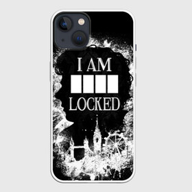 Чехол для iPhone 13 с принтом I AM LOCKED в Курске,  |  | holmes | mr moment | sherlock | ватсон | дедукция | детектив | камбербэтч | мориарти | мр момент | сериал | фильм | холмс | холодное чтение | шерлок