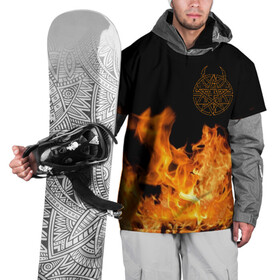 Накидка на куртку 3D с принтом Disturbed в Курске, 100% полиэстер |  | disturbed | rock | гитара | музыка | рок