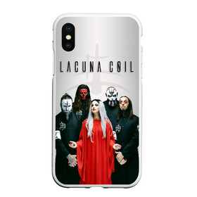 Чехол для iPhone XS Max матовый с принтом Lacuna Coil в Курске, Силикон | Область печати: задняя сторона чехла, без боковых панелей | alternative | cristina scabbia | epic metal | goth | gothic | lacuna | lacuna coil | melodic metal | metal | nu metal | rock | готик рок | готика | готический рок | метал