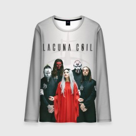 Мужской лонгслив 3D с принтом Lacuna Coil в Курске, 100% полиэстер | длинные рукава, круглый вырез горловины, полуприлегающий силуэт | alternative | cristina scabbia | epic metal | goth | gothic | lacuna | lacuna coil | melodic metal | metal | nu metal | rock | готик рок | готика | готический рок | метал