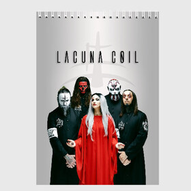 Скетчбук с принтом Lacuna Coil в Курске, 100% бумага
 | 48 листов, плотность листов — 100 г/м2, плотность картонной обложки — 250 г/м2. Листы скреплены сверху удобной пружинной спиралью | alternative | cristina scabbia | epic metal | goth | gothic | lacuna | lacuna coil | melodic metal | metal | nu metal | rock | готик рок | готика | готический рок | метал