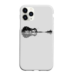 Чехол для iPhone 11 Pro матовый с принтом Nature Guitar в Курске, Силикон |  | birds | city | forest | guitar | metal | music | nature | rock | trees | water | вода | гитара | город | деревья | лес | метал | музыка | отражение | природа | птицы | рок