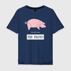 Мужская футболка хлопок Oversize с принтом Pig Floyd в Курске, 100% хлопок | свободный крой, круглый ворот, “спинка” длиннее передней части | Тематика изображения на принте: pink floyd | pinkfloyd | арт | артрок | группа | дэвид гилмор | пинк флойд | пинкфлойд | прогрессивный | психоделический | рок | сид барретт | симфонический | спэйс | эйсид | экспериментальный