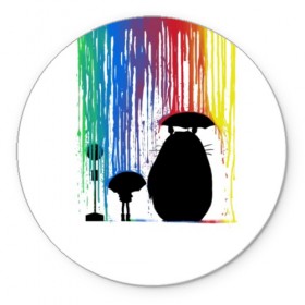 Коврик для мышки круглый с принтом My Neighbor Totoro в Курске, резина и полиэстер | круглая форма, изображение наносится на всю лицевую часть | anime | forest | meme | my neighbor | protectors | tokyo | totoro | аниме | гибли | иероглиф | манга | миядзаки | мой сосед | стиль | тоторо | фентези | хаяо | япония