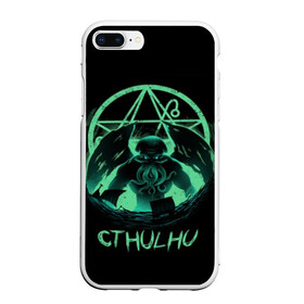 Чехол для iPhone 7Plus/8 Plus матовый с принтом Rise of Cthulhu в Курске, Силикон | Область печати: задняя сторона чехла, без боковых панелей | call of cthulhu | cthulhu | lovecraft | valaybalalay | валайбалалай | зов | ктулху | лавкрафт | мистика | монстры | ужасы | фэнтези | хоррор