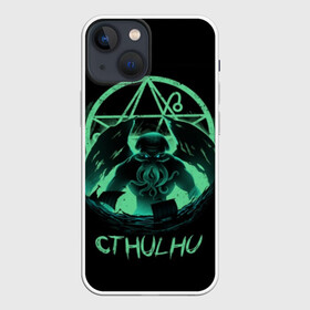 Чехол для iPhone 13 mini с принтом Rise of Cthulhu в Курске,  |  | call of cthulhu | cthulhu | lovecraft | valaybalalay | валайбалалай | зов | ктулху | лавкрафт | мистика | монстры | ужасы | фэнтези | хоррор