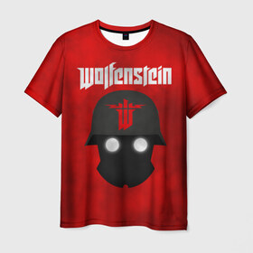 Мужская футболка 3D с принтом Wolfenstein в Курске, 100% полиэфир | прямой крой, круглый вырез горловины, длина до линии бедер | cyberpilot | new colossus | new order | old blood | wolfenstein | youngblood | игры