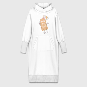 Платье удлиненное хлопок с принтом Нужно Больше Спать в Курске,  |  | corgi | sleep | корги | надпись | собака | собаки | сон