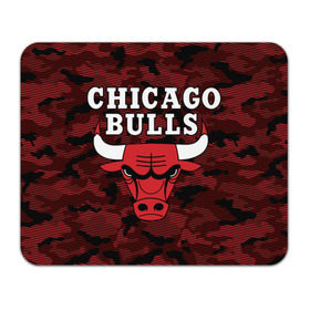Коврик для мышки прямоугольный с принтом Chicago Bulls в Курске, натуральный каучук | размер 230 х 185 мм; запечатка лицевой стороны | Тематика изображения на принте: 