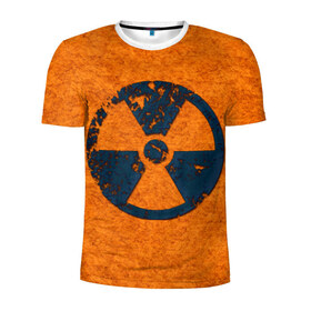 Мужская футболка 3D спортивная с принтом Радиация в Курске, 100% полиэстер с улучшенными характеристиками | приталенный силуэт, круглая горловина, широкие плечи, сужается к линии бедра | Тематика изображения на принте: radiation | кислота | прикол | прикольная картинка | радиация