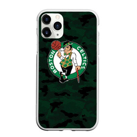 Чехол для iPhone 11 Pro матовый с принтом Boston Celtics в Курске, Силикон |  | boston | boston celtics | celtics | nba | баскетбол | бостон | бостон селтикс | нба | селтикс