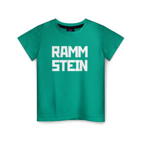 Детская футболка хлопок с принтом RAMMSTEIN(+на спине) в Курске, 100% хлопок | круглый вырез горловины, полуприлегающий силуэт, длина до линии бедер | metallica | music | rammstein | rock | металл | металлика | музыка | раммштайн | рок | рок группа