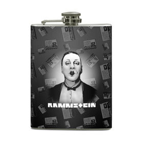 Фляга с принтом Rammstein в Курске, металлический корпус | емкость 0,22 л, размер 125 х 94 мм. Виниловая наклейка запечатывается полностью | Тематика изображения на принте: 2019 | du hast | lindemann | radio | rammstein | rammsteinfan | till | группы | линдеманн | метал | музыка | радио | рамштаин | рамштайн | рамштейн | рок | тилль | тиль