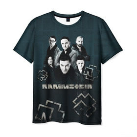 Мужская футболка 3D с принтом Rammstein в Курске, 100% полиэфир | прямой крой, круглый вырез горловины, длина до линии бедер | du hast | lindemann | rammstein | rammsteinfan | ramstein | till | группы | линдеманн | метал | музыка | рамштаин | рамштайн | рамштейн | рок | тилль | тиль