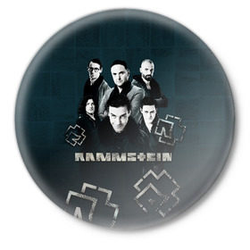Значок с принтом Rammstein в Курске,  металл | круглая форма, металлическая застежка в виде булавки | du hast | lindemann | rammstein | rammsteinfan | ramstein | till | группы | линдеманн | метал | музыка | рамштаин | рамштайн | рамштейн | рок | тилль | тиль