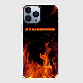 Чехол для iPhone 13 Pro Max с принтом RAMMSTEIN (НА СПИНЕ) в Курске,  |  | Тематика изображения на принте: fire | flame | music | rammstein | rock | группа | музыка | музыканты | огонь | пламя | рамштайн | рок