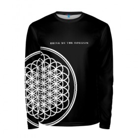 Мужской лонгслив 3D с принтом Bring Me the Horizon в Курске, 100% полиэстер | длинные рукава, круглый вырез горловины, полуприлегающий силуэт | bmth | bring me the horizon | альтернативный | бмт | бмтх | бмтш | брин | бринг | горизонт | достань для меня | дэткор | зе | метал | ми | рок | хоризон | электроник