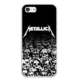 Чехол для iPhone 5/5S матовый с принтом METALLICA (НА СПИНЕ) в Курске, Силикон | Область печати: задняя сторона чехла, без боковых панелей | matters metallica | music | nothing else | rock | trash metal | группа | музыка | музыканты | рок | трэш металл