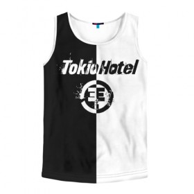Мужская майка 3D с принтом Tokio Hotel (4) в Курске, 100% полиэстер | круглая горловина, приталенный силуэт, длина до линии бедра. Пройма и горловина окантованы тонкой бейкой | Тематика изображения на принте: 