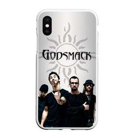 Чехол для iPhone XS Max матовый с принтом Godsmack в Курске, Силикон | Область печати: задняя сторона чехла, без боковых панелей | Тематика изображения на принте: alternative | american rock | crimson | grunge | hardrock | heavy | heavy metal | i stand alone | nu metal | post grunge | rock | sully erna | альтернатива | грандж | рок | хард рок | хэви