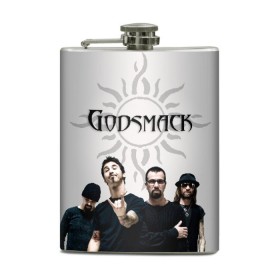 Фляга с принтом Godsmack в Курске, металлический корпус | емкость 0,22 л, размер 125 х 94 мм. Виниловая наклейка запечатывается полностью | alternative | american rock | crimson | grunge | hardrock | heavy | heavy metal | i stand alone | nu metal | post grunge | rock | sully erna | альтернатива | грандж | рок | хард рок | хэви