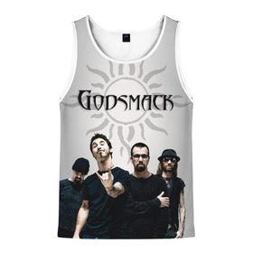 Мужская майка 3D с принтом Godsmack в Курске, 100% полиэстер | круглая горловина, приталенный силуэт, длина до линии бедра. Пройма и горловина окантованы тонкой бейкой | alternative | american rock | crimson | grunge | hardrock | heavy | heavy metal | i stand alone | nu metal | post grunge | rock | sully erna | альтернатива | грандж | рок | хард рок | хэви