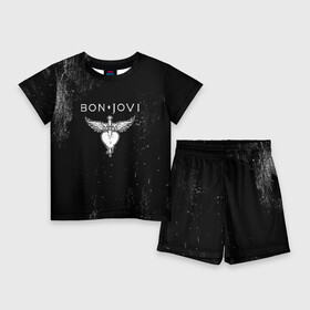 Детский костюм с шортами 3D с принтом Bon Jovi в Курске,  |  | Тематика изображения на принте: bon jovi | john | альбом | арена | бон | бон джови | глэм | группа | джови | джон | метал | музыка | надпись | песни | поп | попрок | рок | рокер | смайл | солист | софт | стена | хард | хеви | хевиметал
