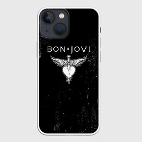 Чехол для iPhone 13 mini с принтом Bon Jovi в Курске,  |  | bon jovi | john | альбом | арена | бон | бон джови | глэм | группа | джови | джон | метал | музыка | надпись | песни | поп | попрок | рок | рокер | смайл | солист | софт | стена | хард | хеви | хевиметал