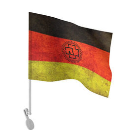 Флаг для автомобиля с принтом Rammstein в Курске, 100% полиэстер | Размер: 30*21 см | rammstein | till lindemann | берлин | германия | металл | музыка | рамштайн | тилль линдеманн