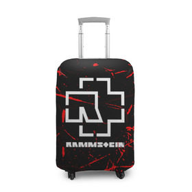 Чехол для чемодана 3D с принтом RAMMSTEIN в Курске, 86% полиэфир, 14% спандекс | двустороннее нанесение принта, прорези для ручек и колес | music | rammstein | rock | группа | музыка | музыканты | рамштайн | рок