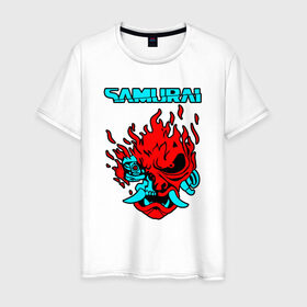 Мужская футболка хлопок с принтом SAMURAI KEANU REEVES в Курске, 100% хлопок | прямой крой, круглый вырез горловины, длина до линии бедер, слегка спущенное плечо. | 2019 | cd project red | cyberpunk 2077 | hacker | maelstrom | militech | night city | quadra | samurai | sci fi | trauma team | v | ви | киберпанк 2077 | логотип | роботы | самураи | фантастика